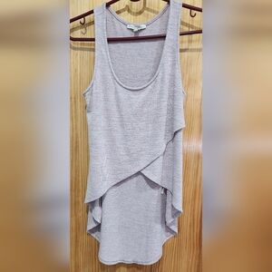 Express Light Purple Sleeveless High Low Top